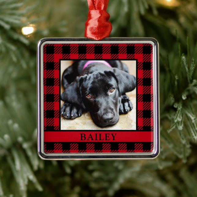 Hunde-Foto Ornament Aus Metall (Baum)