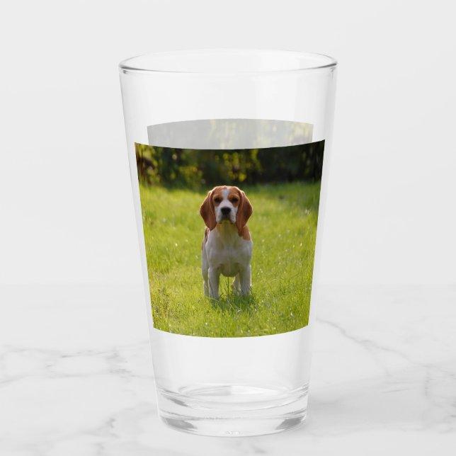 Hunde Foto Personalisiert 2 Seite Glas (Vorderseite)