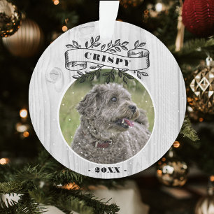 Hunde Foto Rustikales Foto Personalisiert Ornament