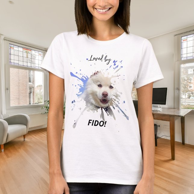 Hunde Foto Spritzen Spaß Spaß Liebe T-Shirt (Von Creator hochgeladen)