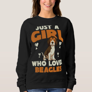 Hunde Frauen Haustier nur ein Mädchen, das Beagle  Sweatshirt