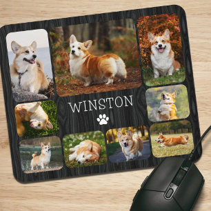 Hunde-Freund Mutter Vater Foto-Collage Mousepad