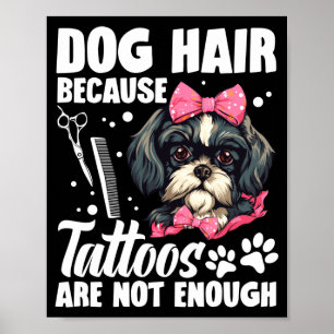 Hunde-Friseur-Schürzen für Frauen Salon Hundetrimm Poster