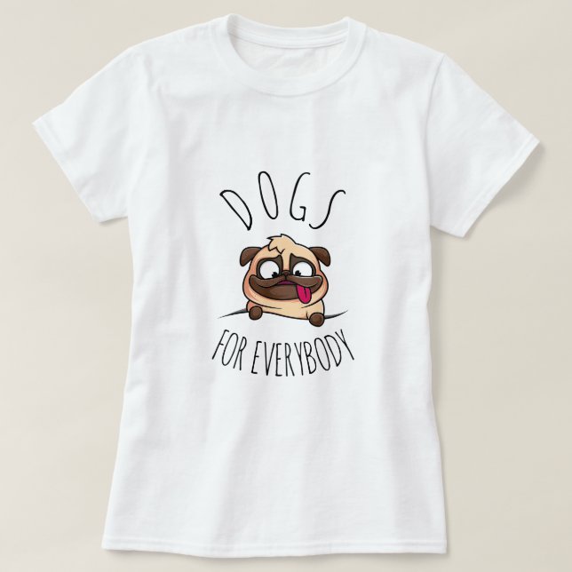 Hunde für alle | Funny Dog T-Shirt (Design vorne)