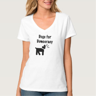 Hunde für Demokratie T-Shirt