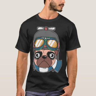 Hunde für jeden Captain Pug 727 T-Shirt