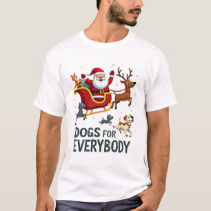 Hunde für jeden Weihnachtsmann Lustiges Weihnachte T-Shirt