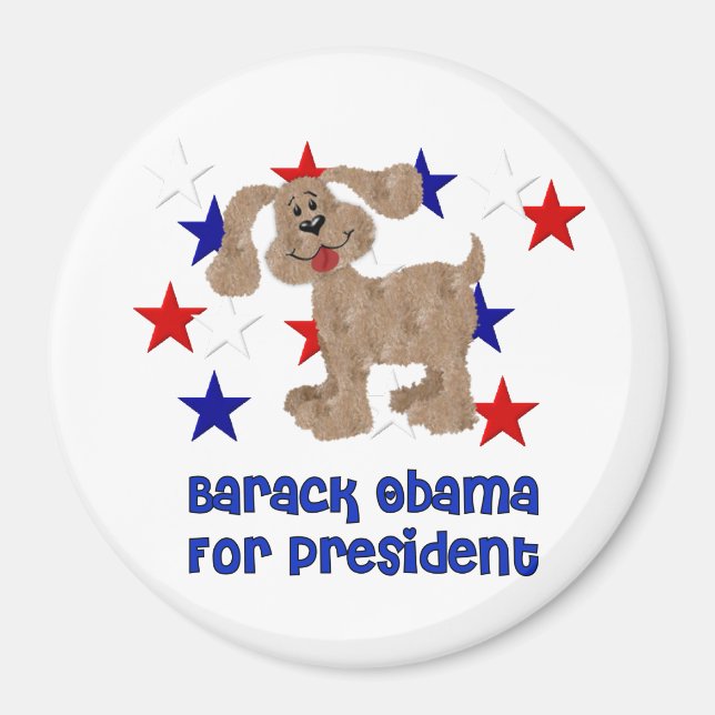 Hunde für Obama Magnet (Vorne)