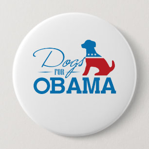 HUNDE FÜR OBAMA - - .PNG BUTTON
