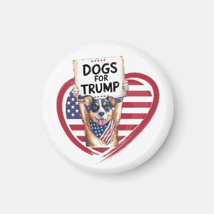 Hunde für Trump: Paw-litical Patriots Magnet