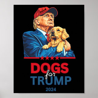 Hunde für Trump Poster