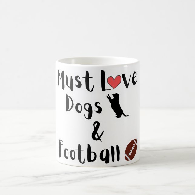 Hunde & Fußball-Kaffeecup Kaffeetasse (Mittel)