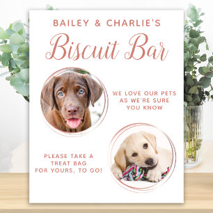 Hunde Gastgeschenk Hochzeit Rose Gold Haustier Fot Poster