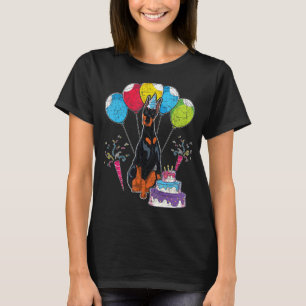 Hunde Geburtstag Party Haustier Besitzer Tier Dobe T-Shirt