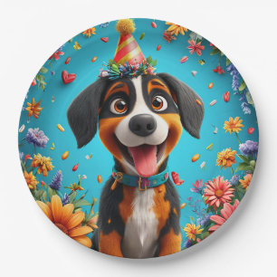 Hunde-Geburtstagsfeier im süßen Stil 🎉 Pappteller