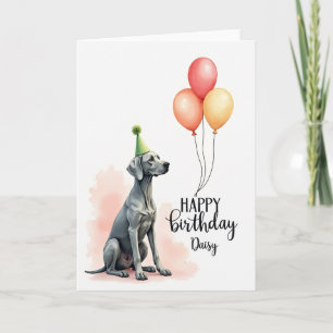 Hunde-Geburtstagsillustrationskarte Karte