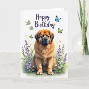 Hunde-Geburtstagskarte für draußen Karte