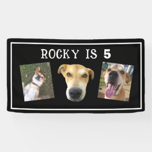Hunde Geburtstagspartei Custom Pet Foto Party Banner