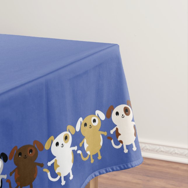 Hunde Geburtstagsparty Kinder Tischdecke (Beispiel)