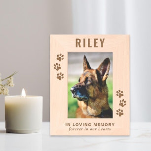 Hunde-Gedenkstätte Geätzte Rahmen