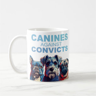 Hunde gegen die Tasse von Verurteilungen (URSPRÜNG