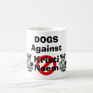 Hunde gegen Kristi Noem Kaffeetasse