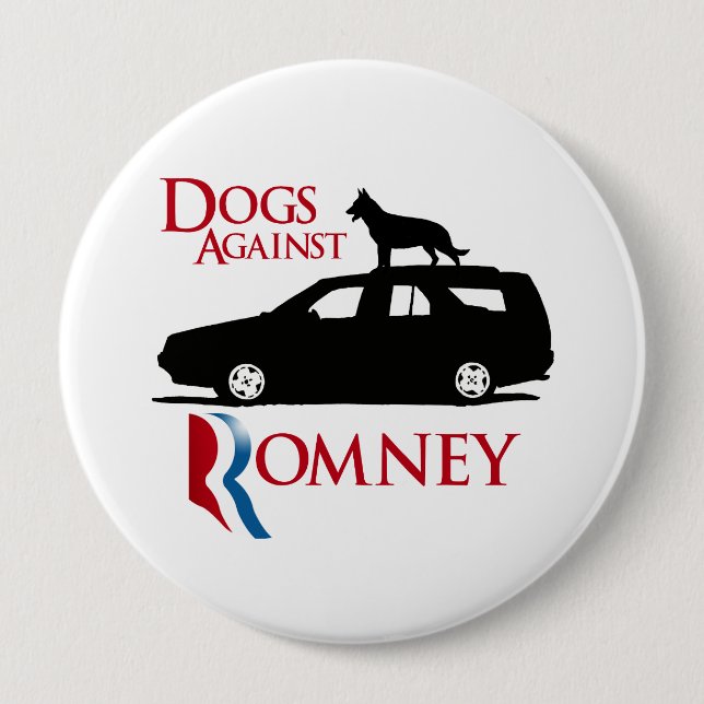 Hunde gegen Romney - .png Button (Vorderseite)