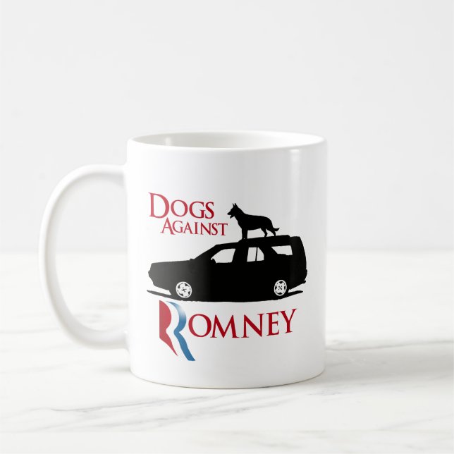 Hunde gegen Romney - .png Kaffeetasse (Links)