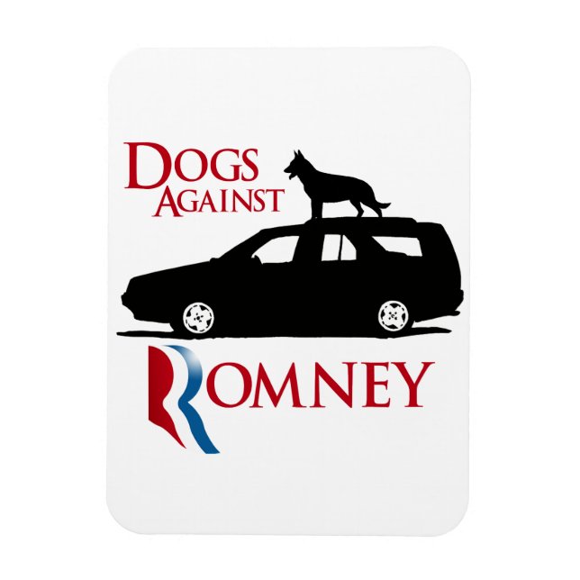 Hunde gegen Romney -.png Magnet (Vertikal)