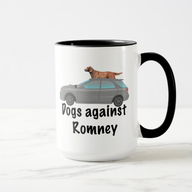 Hunde gegen Romney Tasse (Rechts)