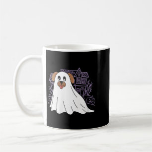 Hunde-Geist Damen Süßer Hund als Geist verkleidet  Kaffeetasse