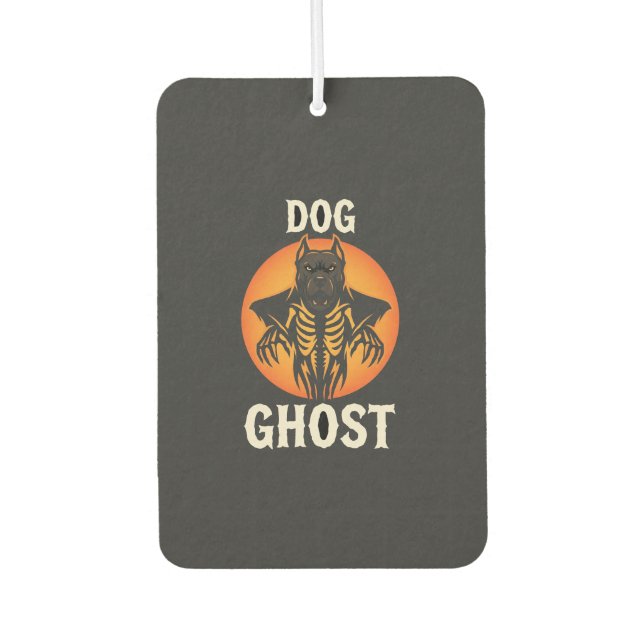 Hunde-Geist-Halloween-Horror-Vektor Autolufterfrischer (Vorderseite)