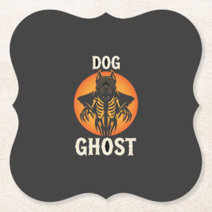 Hunde-Geist-Halloween-Horror-Vektor Untersetzer