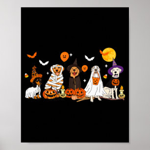 Hunde-Geist-Hexe-Mumie-Halloween-Kostüm Männer Fra Poster