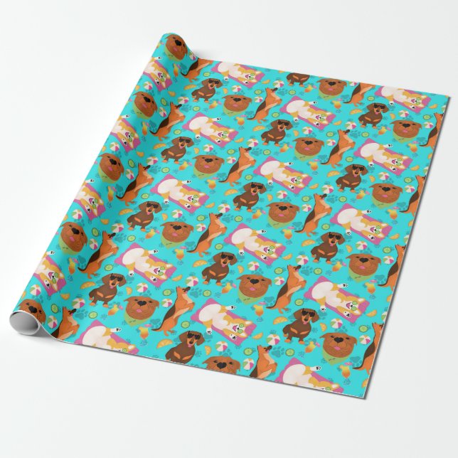Hunde Geschenkpapier (Ungerollt)