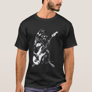 Hunde-Gitarrist Gitarre - Deutscher Pinscher Vater T-Shirt