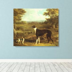 Hunde, Greyhound und Spaniel, Doctor Fop von Herri Leinwanddruck