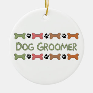 Hunde-Groomer-Geschenke Keramikornament