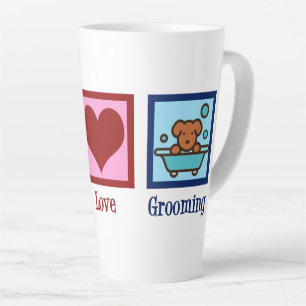 Hunde Groomer Peace Liebe Pet Grooming Milchtasse