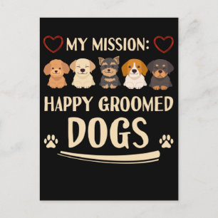 Hunde Grooming Liebe Tiere Hunde Groomer Postkarte