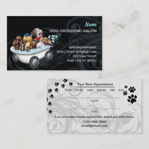 Hunde-Grooming-Salon-Visitenkarte Visitenkarte