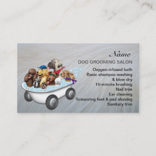 Hunde-Grooming-Salon-Visitenkarte Visitenkarte