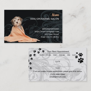 Hunde-Grooming-Salon-Visitenkarte Visitenkarte