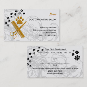Hunde-Grooming-Salon-Visitenkarte Visitenkarte