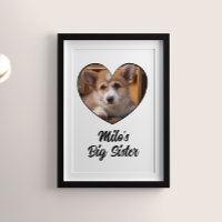 Hunde große Schwester Foto personalisiert