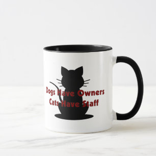 Hunde haben Eigentümer-… Katzen, Personal zu ha Tasse