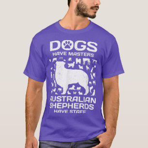 Hunde haben Meister australischer Hirten mit Perso T-Shirt
