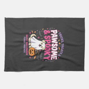 Hunde Halloween Boo Crew (2) Geschirrtuch