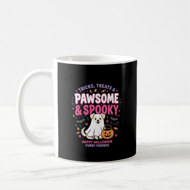 Hunde Halloween Boo Crew (2) Kaffeetasse (Links)