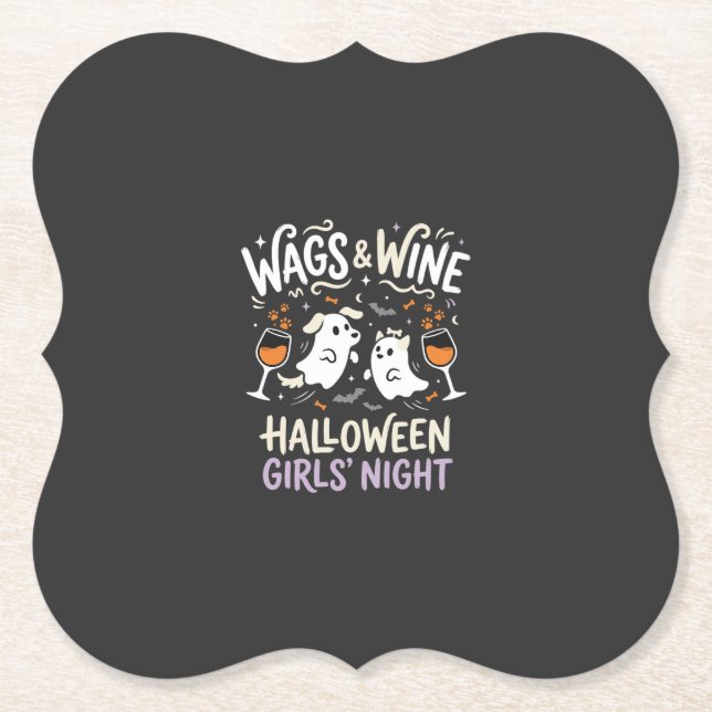 Hunde Halloween Boo Crew Untersetzer (Vorderseite)